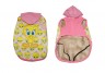 Abrigo felpado con capucha Piolin Pink